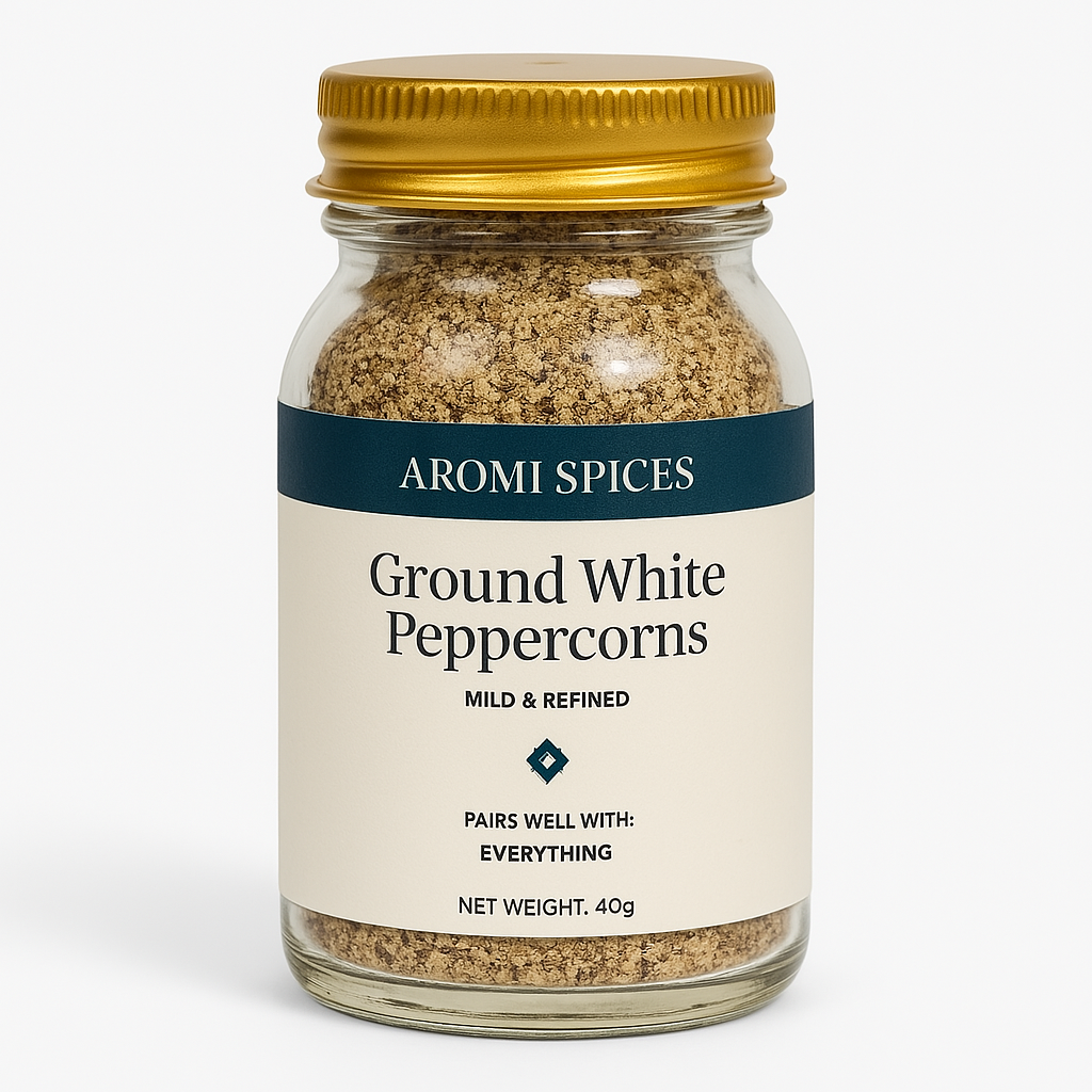 Ground White Peppercorns