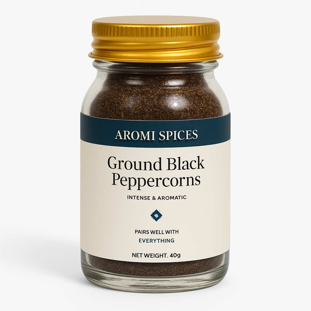Ground Black Peppercorns