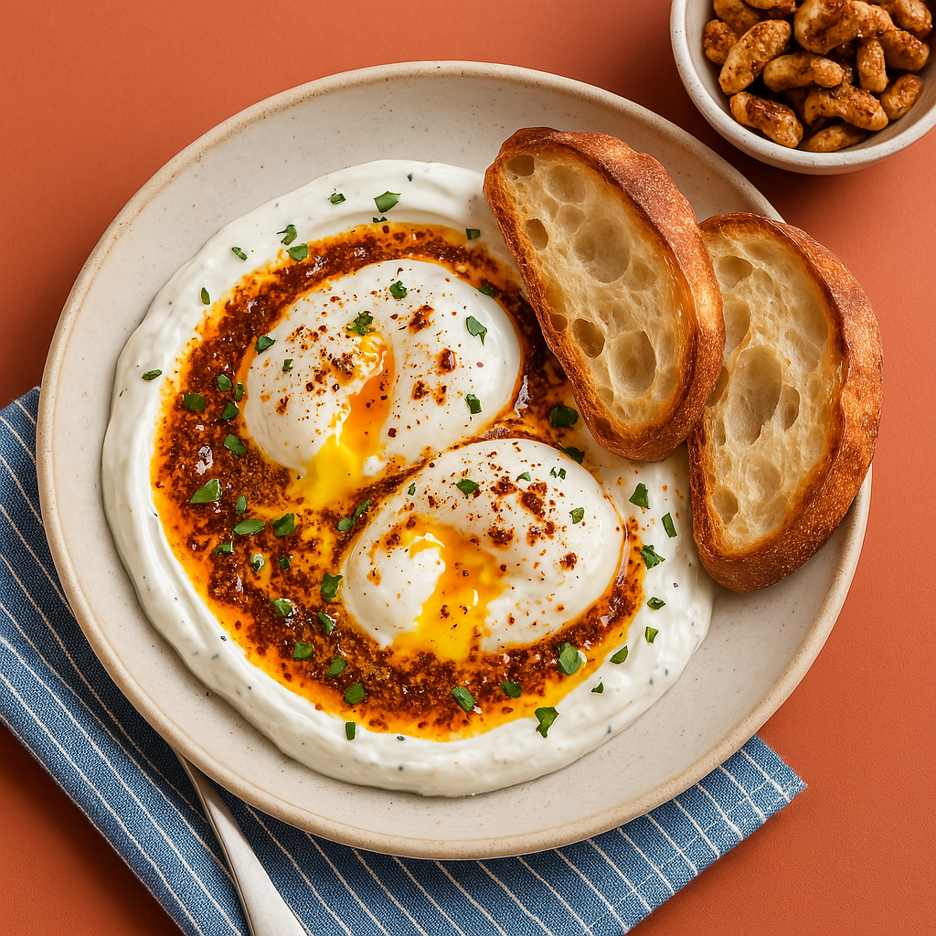 Turkish Eggs with Ras el Hanout Butter