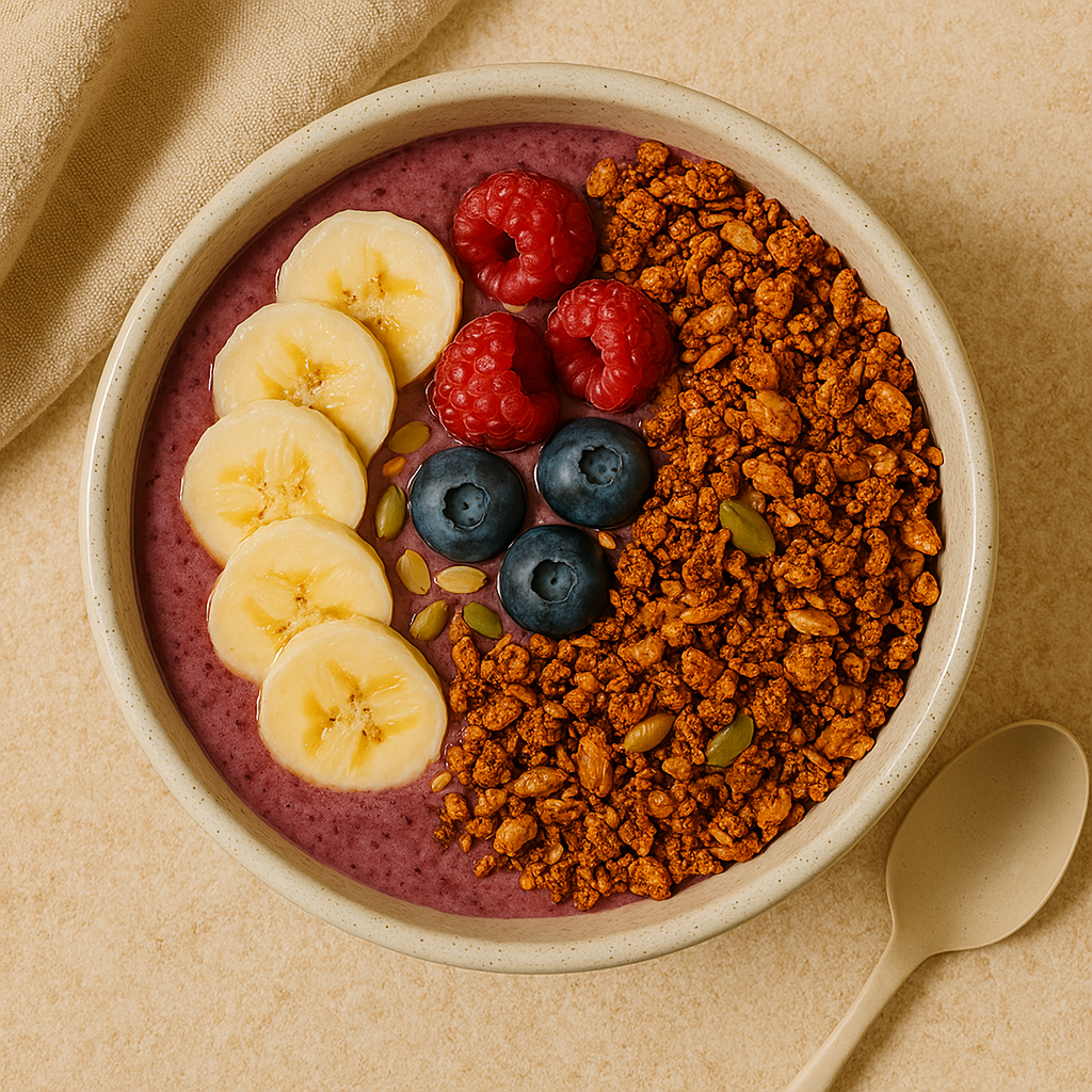 Smoothie Bowl with Spiced Granola