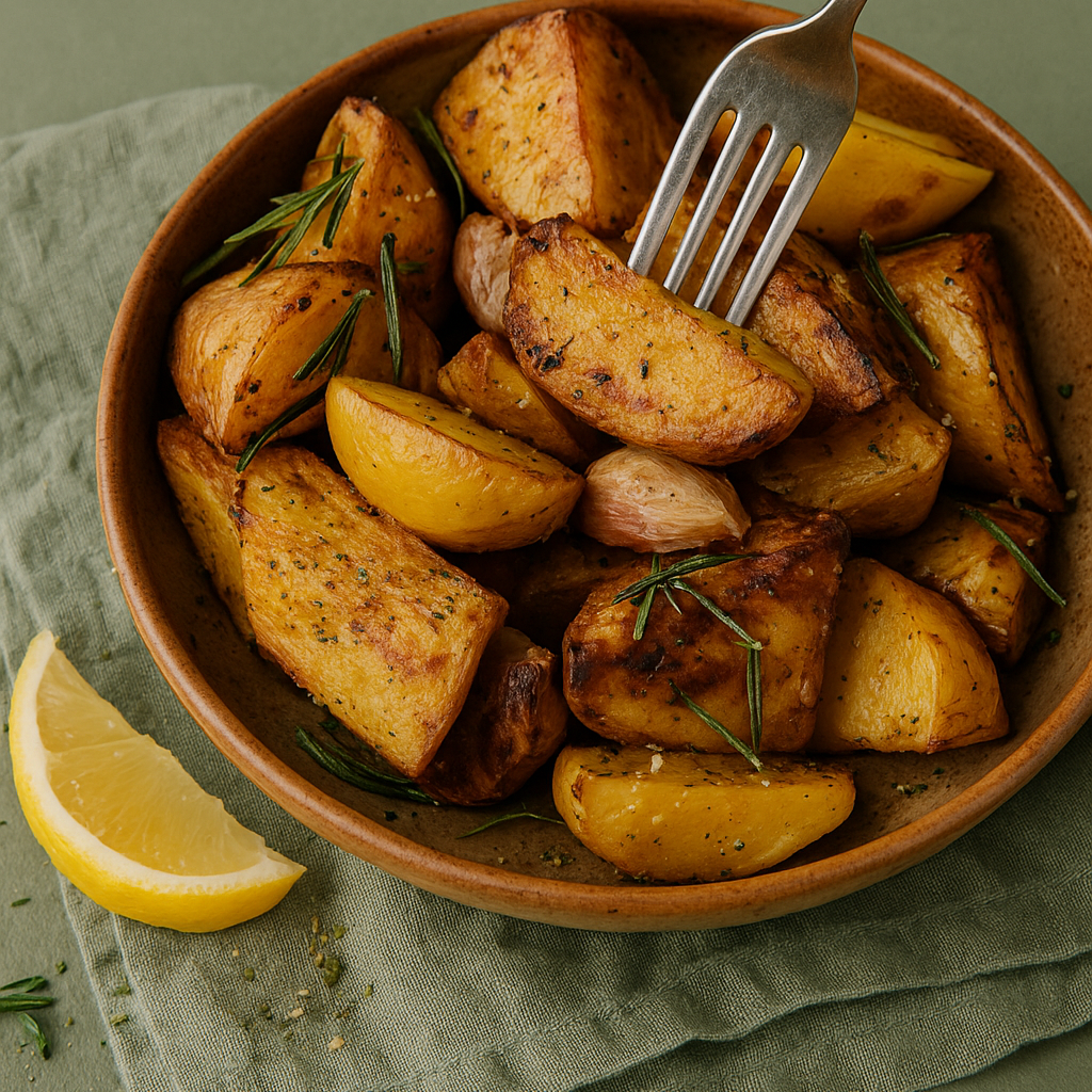 Garlic Lemon Roasted Potatoes